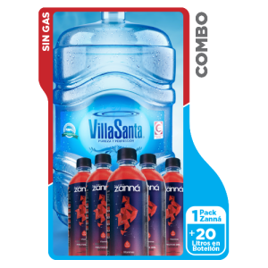 VillaSanta Retornable + Pack Zanná Frutos del Bosque