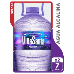 Agua Alcalina VillaSanta Bidón 7 Lts. - 2 Pack